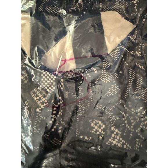 Loft Dress Women Sz 10 Midi Length Lace Mermaid Ruffle Party Holiday Classy LBD - Picture 14 of 16